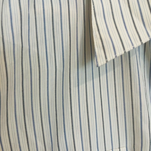 Ralph Lauren Blue and Grey Striped Casual Shirt - Picture 3 of 5